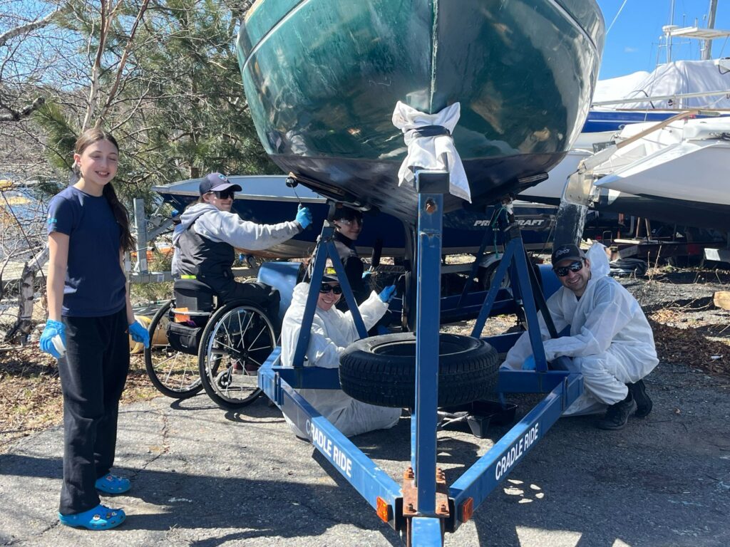 Northwest Arm Bluenose Fleet - The "Green Boat" being prepared for the 2025 season!